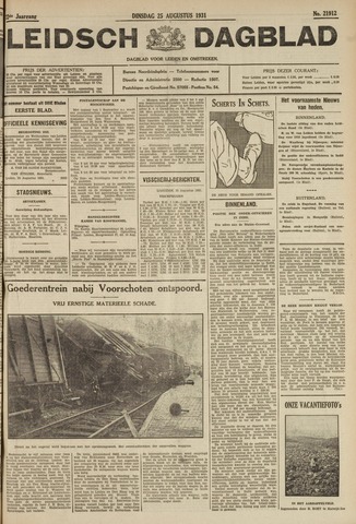 Leidsch Dagblad 1931-08-25