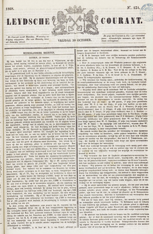 Leydse Courant 1868-10-30
