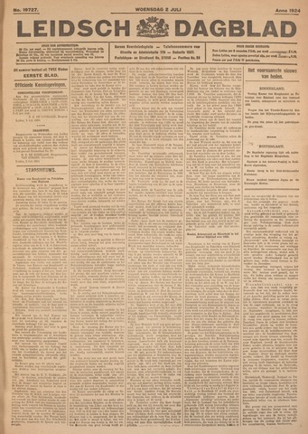 Leidsch Dagblad 1924-07-02