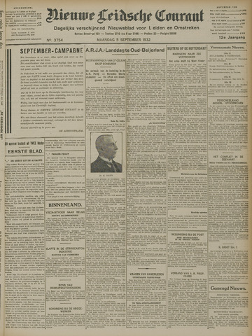Nieuwe Leidsche Courant 1932-09-05
