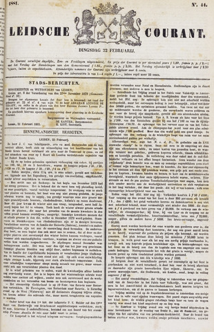 Leydse Courant 1881-02-22