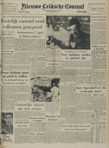Nieuwe Leidsche Courant 1958-04-12