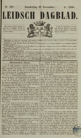 Leidsch Dagblad 1860-11-22