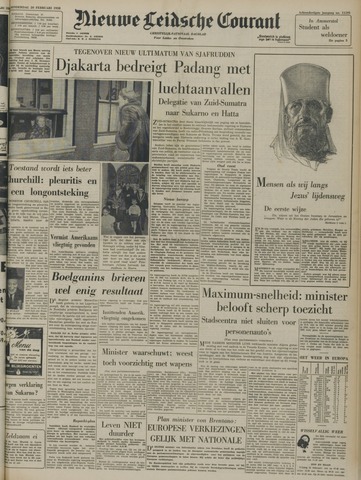 Nieuwe Leidsche Courant 1958-02-20