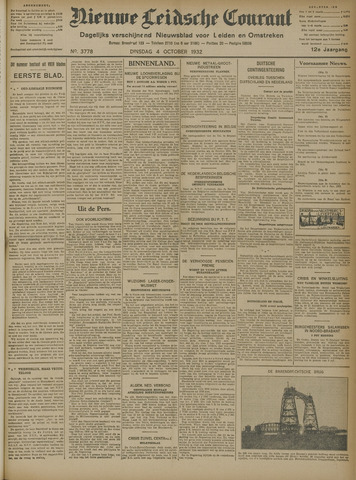 Nieuwe Leidsche Courant 1932-10-04