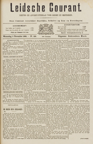 Leydse Courant 1886-11-03