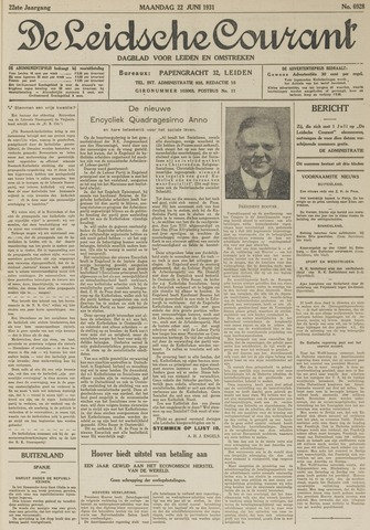 Leidsche Courant 1931-06-22