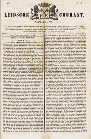 Leydse Courant 1870-04-25