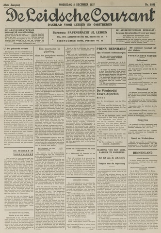 Leidsche Courant 1937-12-08