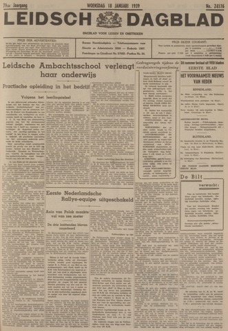 Leidsch Dagblad 1939-01-18