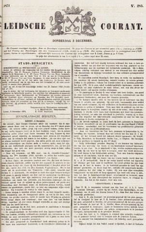 Leydse Courant 1874-12-03