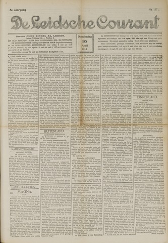 Leidsche Courant 1914-04-16