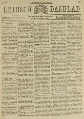 Leidsch Dagblad 1903-11-18