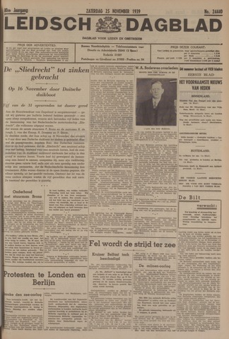 Leidsch Dagblad 1939-11-25