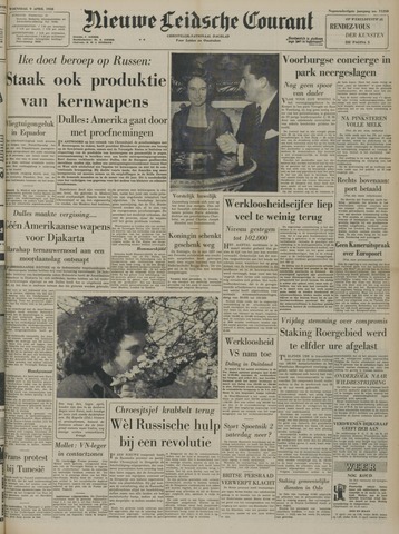 Nieuwe Leidsche Courant 1958-04-09