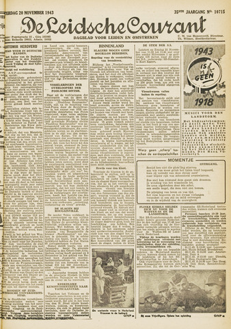 Leidsche Courant 1943-11-20
