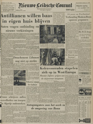Nieuwe Leidsche Courant 1958-06-25