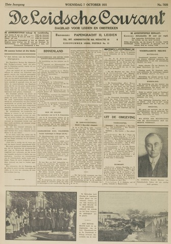 Leidsche Courant 1931-10-07