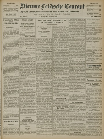 Nieuwe Leidsche Courant 1931-05-28