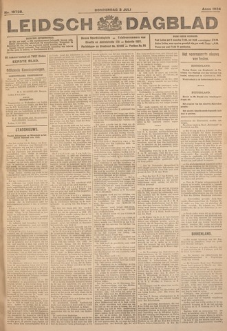Leidsch Dagblad 1924-07-03