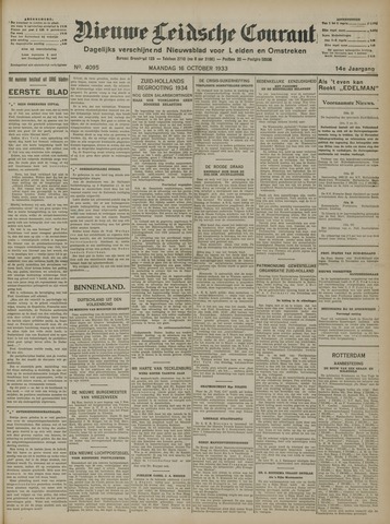 Nieuwe Leidsche Courant 1933-10-16