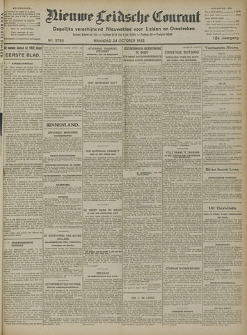 Nieuwe Leidsche Courant 1932-10-24