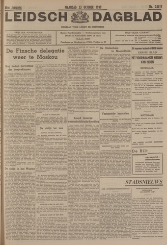 Leidsch Dagblad 1939-10-23