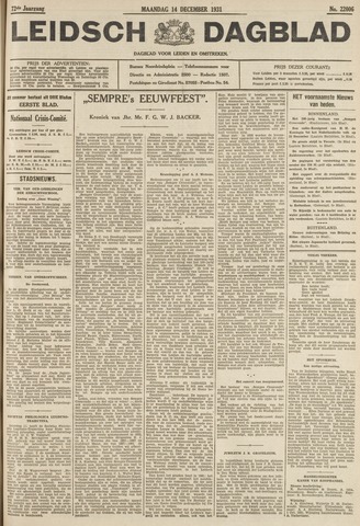 Leidsch Dagblad 1931-12-14