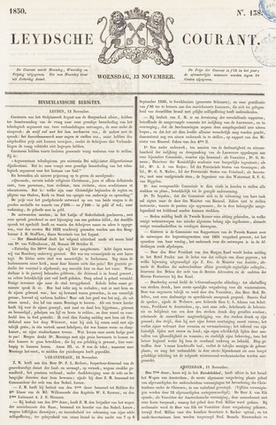 Leydse Courant 1850-11-13