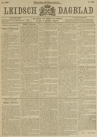 Leidsch Dagblad 1903-09-21