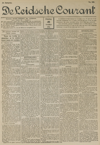 Leidsche Courant 1911-10-31