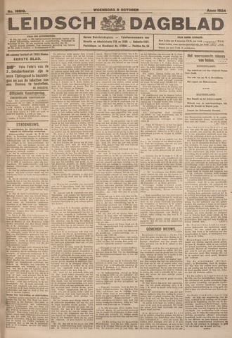 Leidsch Dagblad 1924-10-08