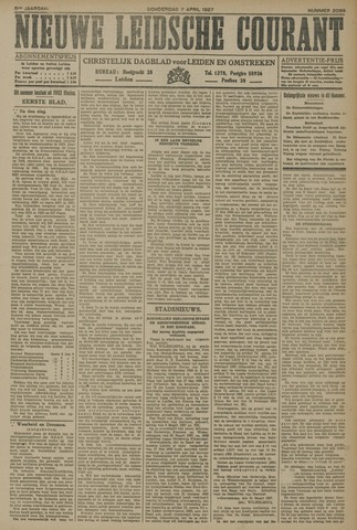 Nieuwe Leidsche Courant 1927-04-07