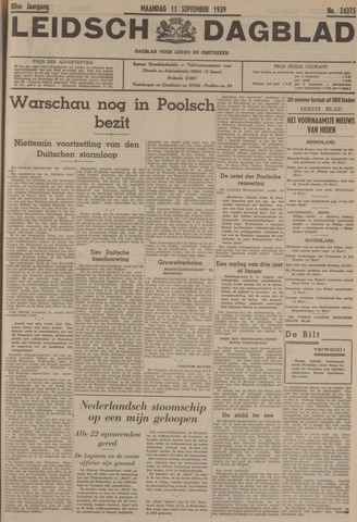Leidsch Dagblad 1939-09-11