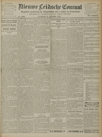 Nieuwe Leidsche Courant 1932-10-15
