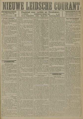 Nieuwe Leidsche Courant 1923-03-01
