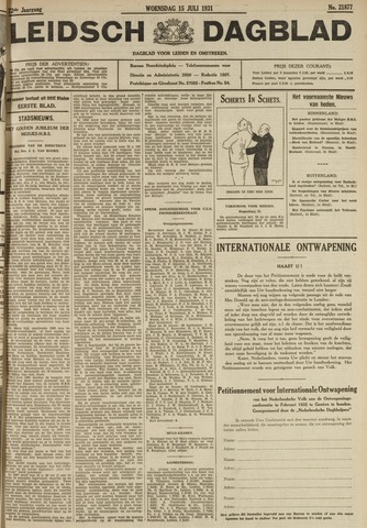 Leidsch Dagblad 1931-07-15