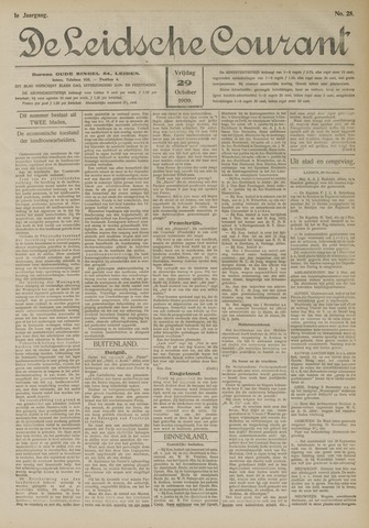 Leidsche Courant 1909-10-29