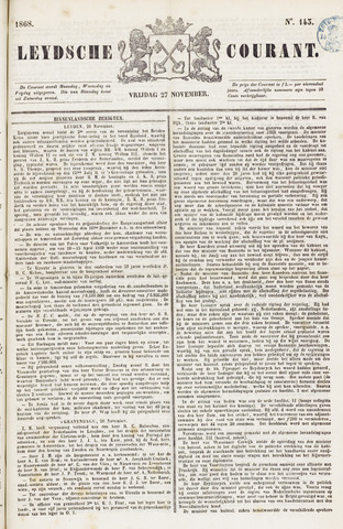 Leydse Courant 1868-11-27