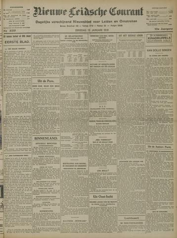 Nieuwe Leidsche Courant 1931-01-13