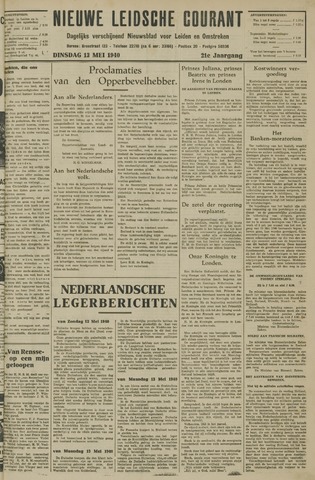 Nieuwe Leidsche Courant 1940-05-13