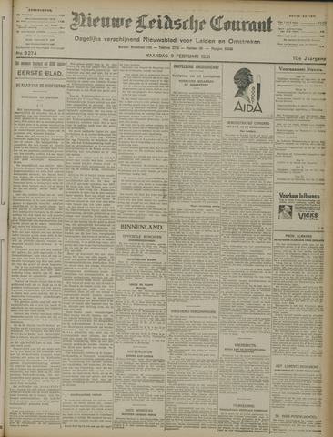 Nieuwe Leidsche Courant 1931-02-09
