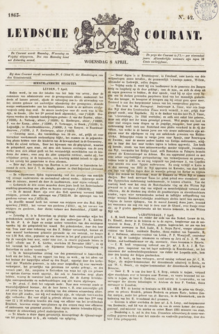 Leydse Courant 1863-04-08