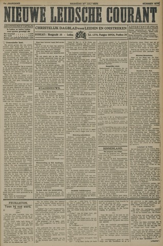 Nieuwe Leidsche Courant 1925-07-27