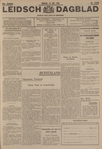 Leidsch Dagblad 1939-07-18