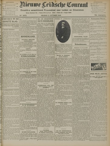 Nieuwe Leidsche Courant 1931-10-02
