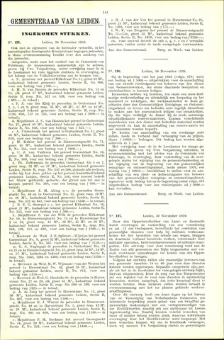 Handelingen van de Raad 1939-11-30