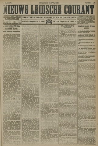 Nieuwe Leidsche Courant 1925-04-23