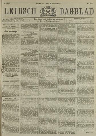 Leidsch Dagblad 1910-11-29