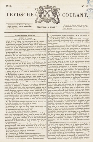 Leydse Courant 1852-03-01